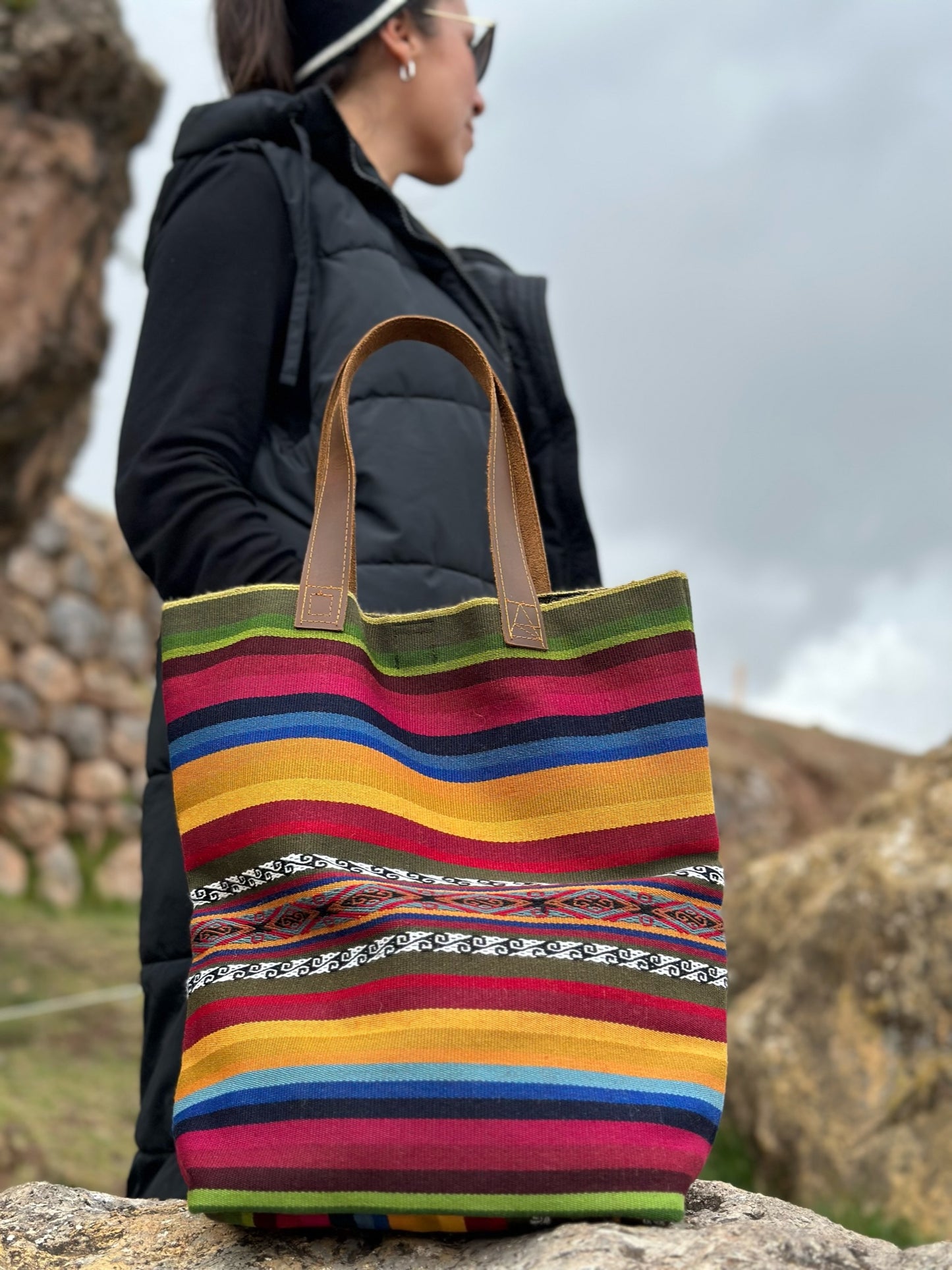 AtyQ'all VyctoriaQ' Ñan Tote Bag- Camino (Quechua)