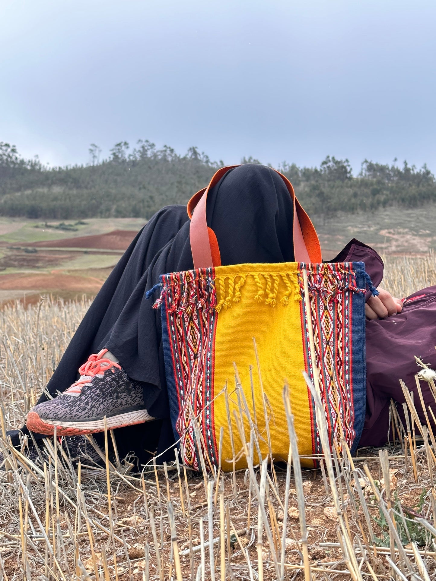 AtyQ’all CerafynaQ' Qillu Tote Bag - Amarillo (Quechua)