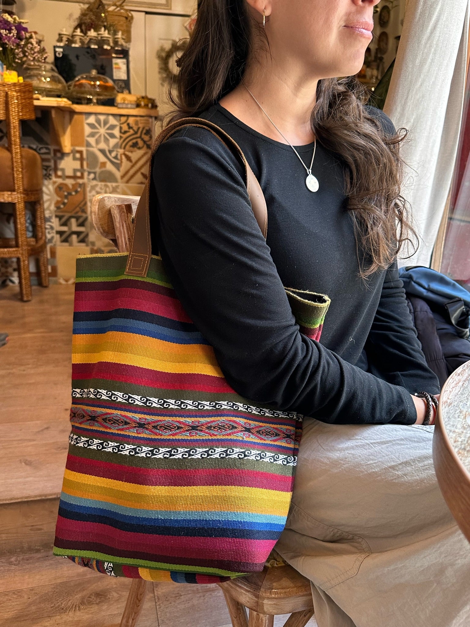 AtyQ'all VyctoriaQ' Ñan Tote Bag- Camino (Quechua)
