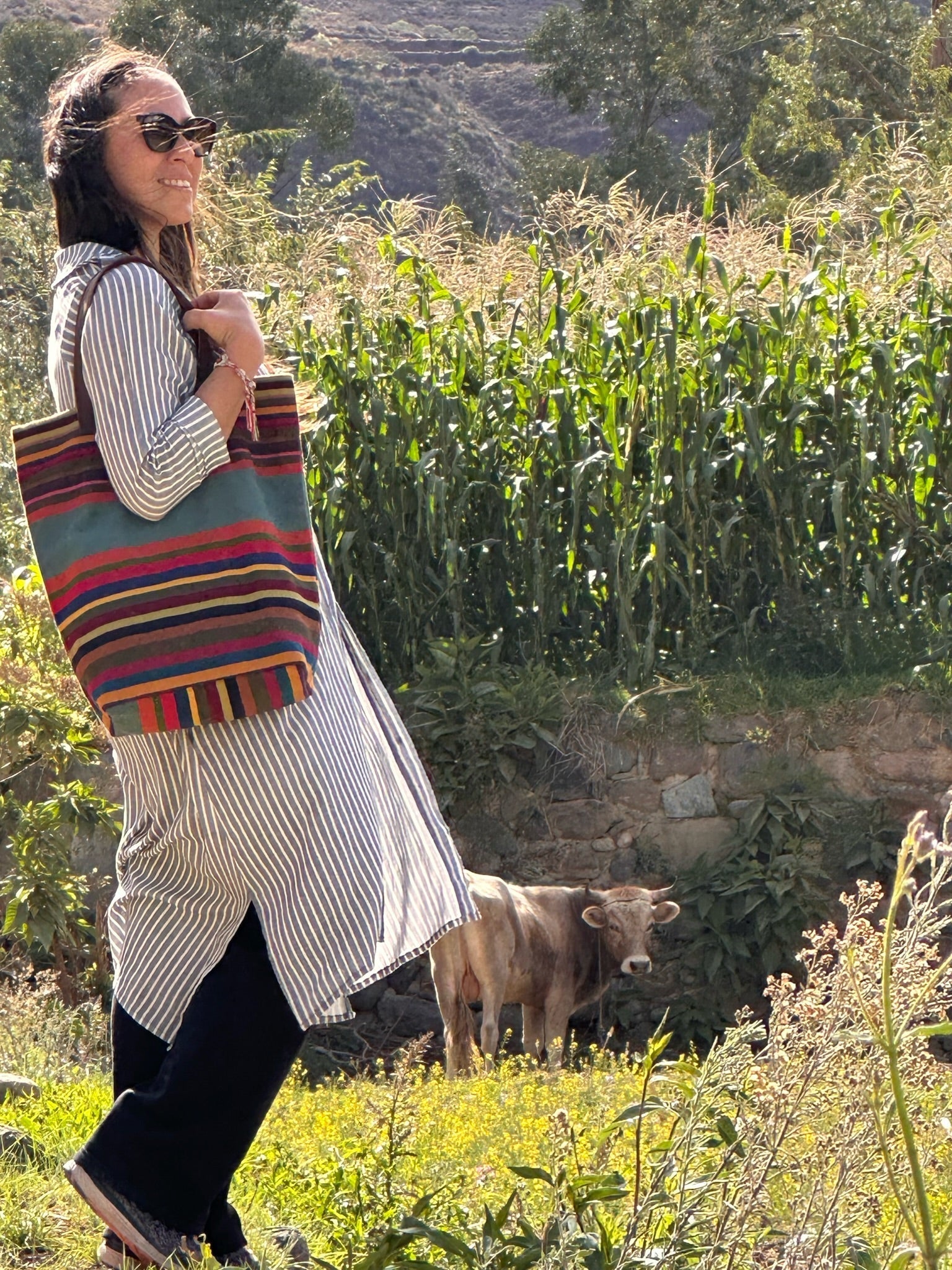 AtyQ'all VyctoriaQ' Pata Pata Tote Bag - Andenería (Quechua)