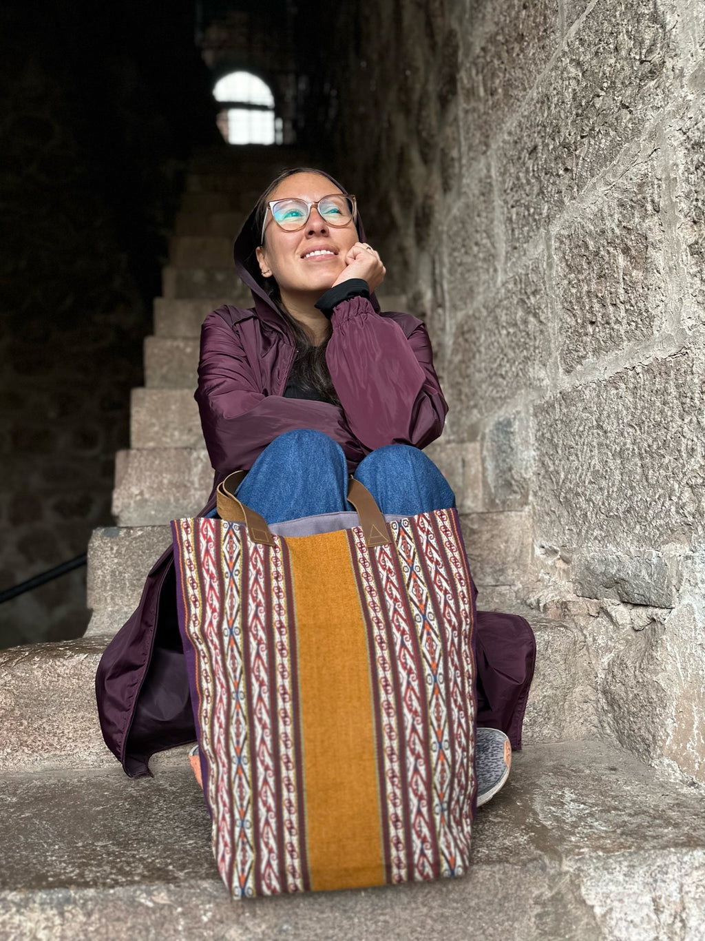 Bolso Tote AtyQ'all VyctoriaQ' T'inkiy - Enlazar (Quechua)