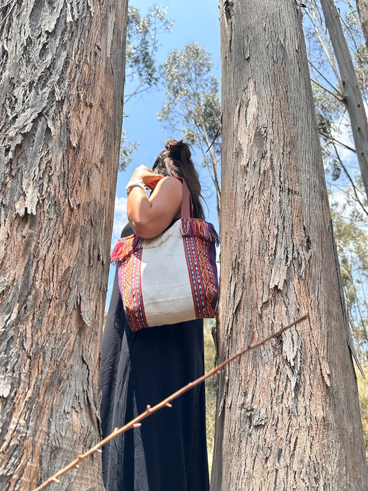 AtyQ'all Tote bag CerafynaQ' Kulli - Morado (Quechua)