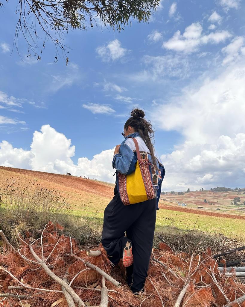 AtyQ’all Tote bag CerafynaQ' Qillu - Amarillo (Quechua)